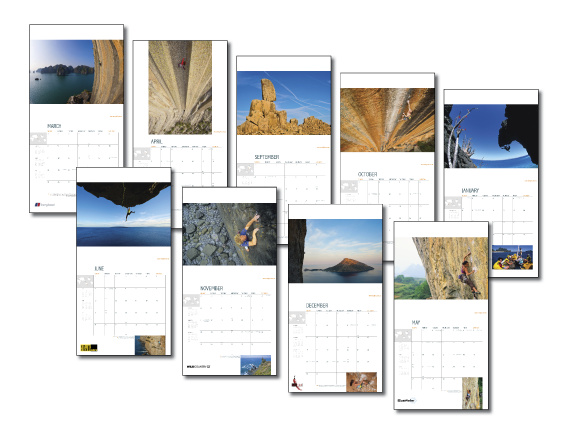 World Climbing Calendar 2012 spreads