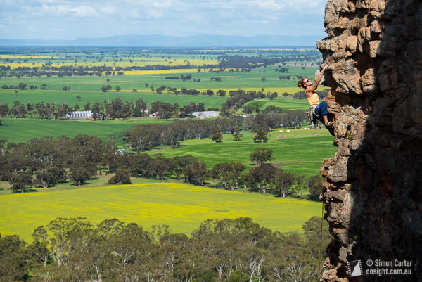 Emma Cooper, Bard (12) pitch 5, Mt Arapiles.
