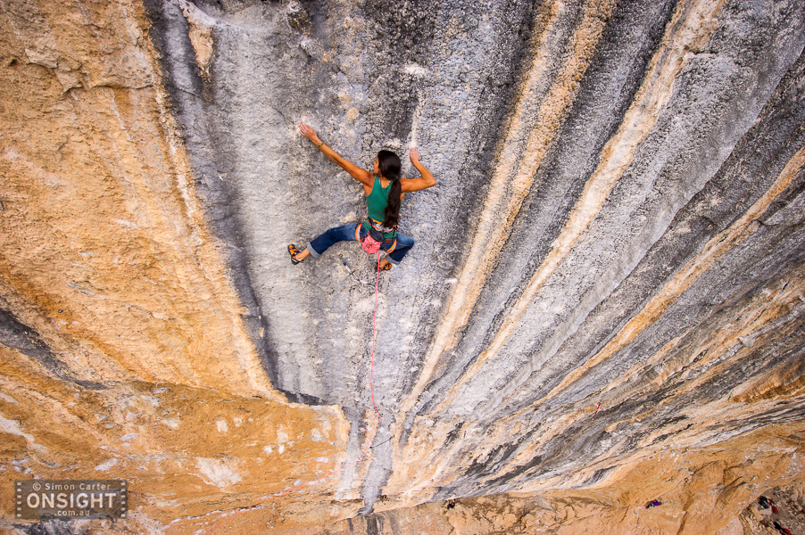 Daila Ojeda, Mind Control (8c/+), Oliana, Spain. Photo: Simon Carter.