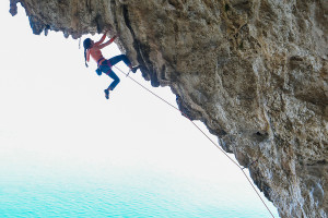 Daila Ojeda, Pestilence (7c+), Sector Big Ben, La Turbie, France. Photo: Colette McInerney.