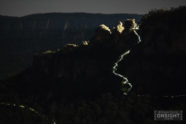 Three Sisters Light-trails
